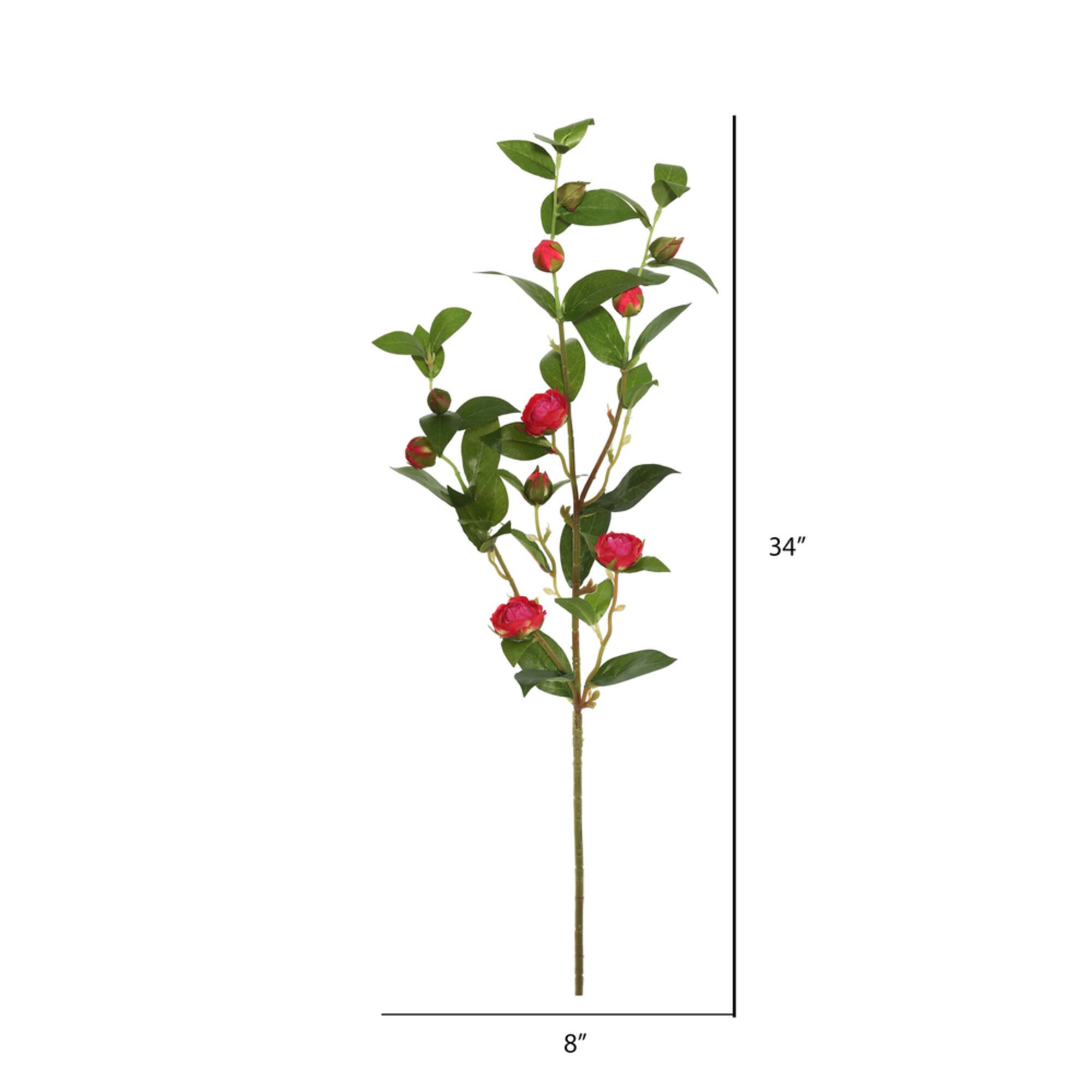 Red Tea Rose Spray
